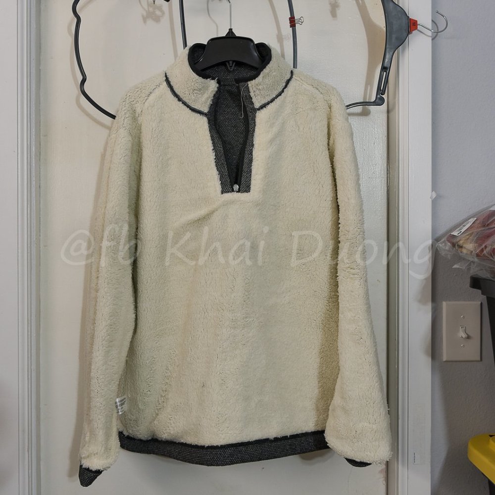 Orvis Men Fleece Lined 1/4 Zip Pullover GRAY - Picture 5 of 8